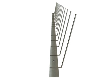 Taubenspikes 1er auf V2A-Leiste 