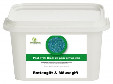 Pest Profi Brodi 25 ppm Giftweizen (Brodifacoum) 3kg