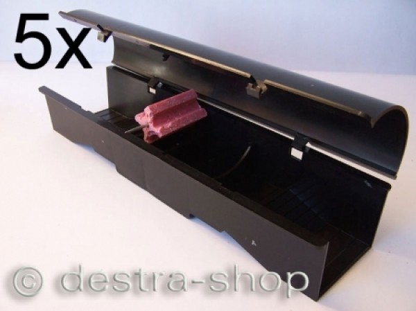 5x 1 Köderbox Ratte mit inkl. Köder