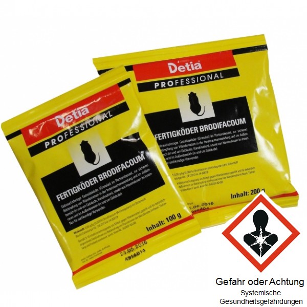 Professional Fertigköder Brodifacoum 5x100g 
