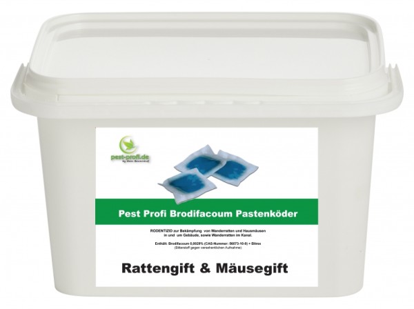 Pest Profi Pastenköder Brodifacoum 29ppm 5kg