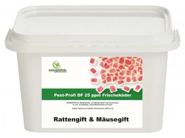 Pest Profi DF 25 ppm Pastenköder (Difenacoum) 3kg
