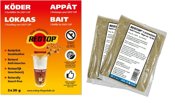 REDTOP® Köder Nachfüller für Easy Cup 2x20g