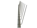 Taubenspikes 1er auf V2A-Leiste 