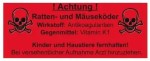 Warnaufkleber 10x