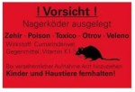 Warnaufkleber 10x